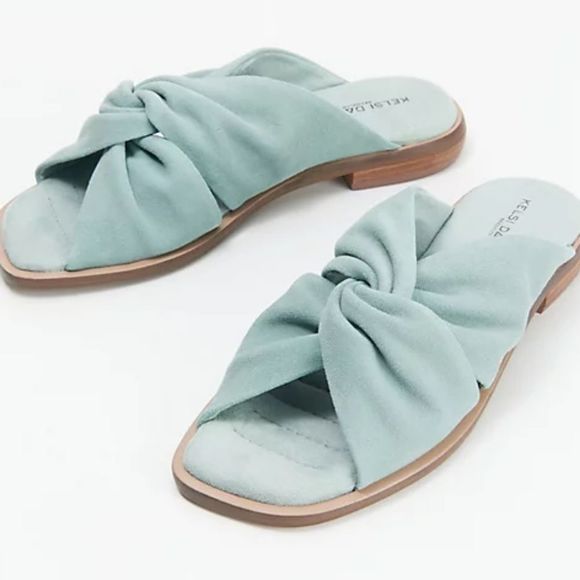 Kelsi Dagger Shoes - Kelsi Dagger Twist Sandals Women's 7.5M Green Tide Knot